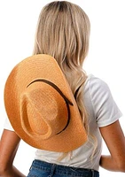 Cowboy Hat with Vegan Leather Trim