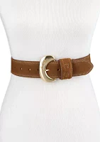 Wide Width Fashion Statement Buckle Belt