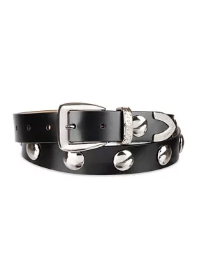 Flat Stud Slim Fashion Belt