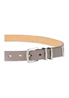 Modern Metal Double Loop Slim Fashion Belt