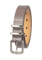 Modern Metal Double Loop Slim Fashion Belt