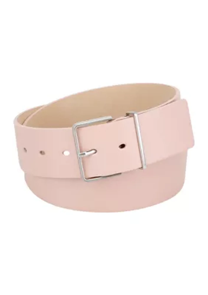 Casual Square Harness Buckle Leather Belt