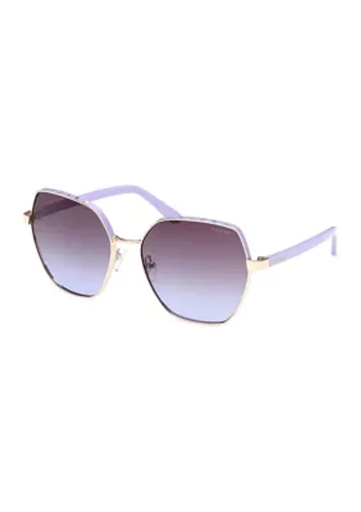 Metal Geometric Sunglasses