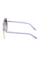 Metal Geometric Sunglasses