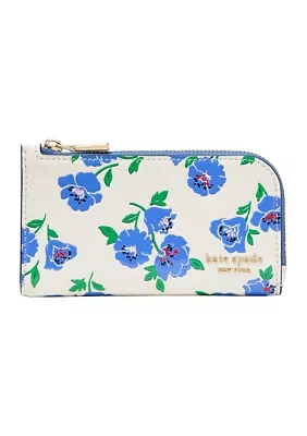 Devin Slim Blue Floral Bifold Wallet