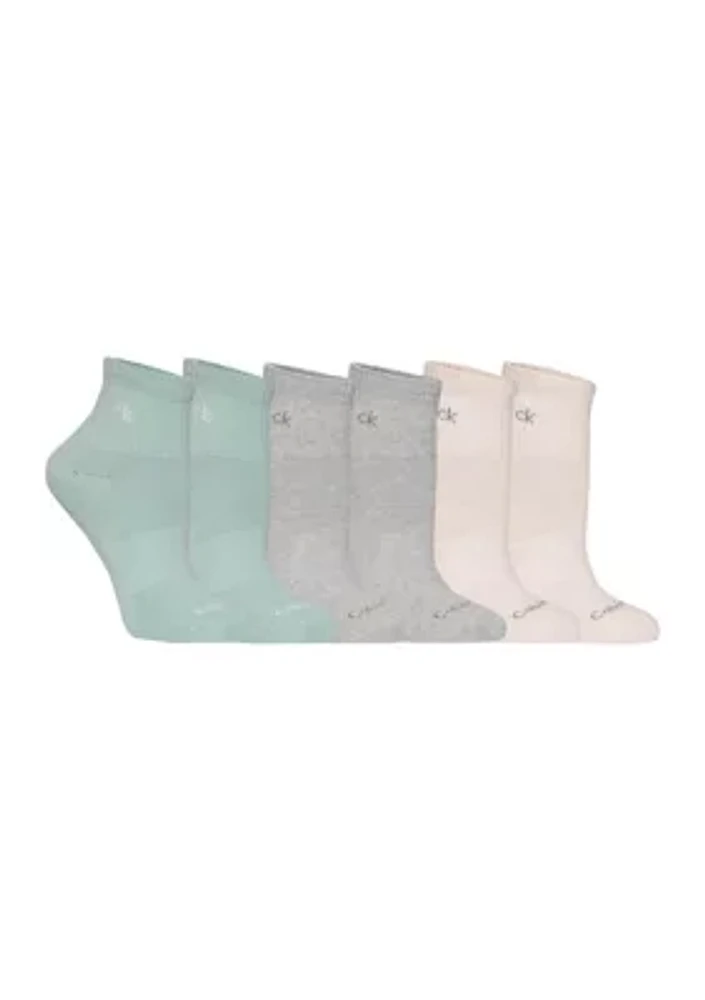 Cushion High Top Quarter Socks - 3 Pack