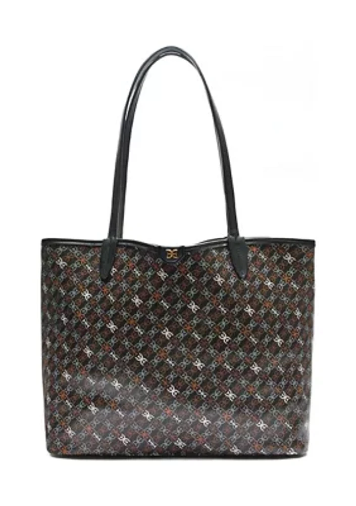 Harper Coated Canvas Monograph Shopper Tote