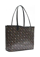 Harper Coated Canvas Monograph Shopper Tote 
