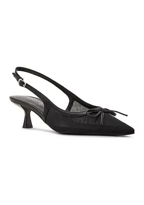 Vogue Pointed Toe Sling Back Heels