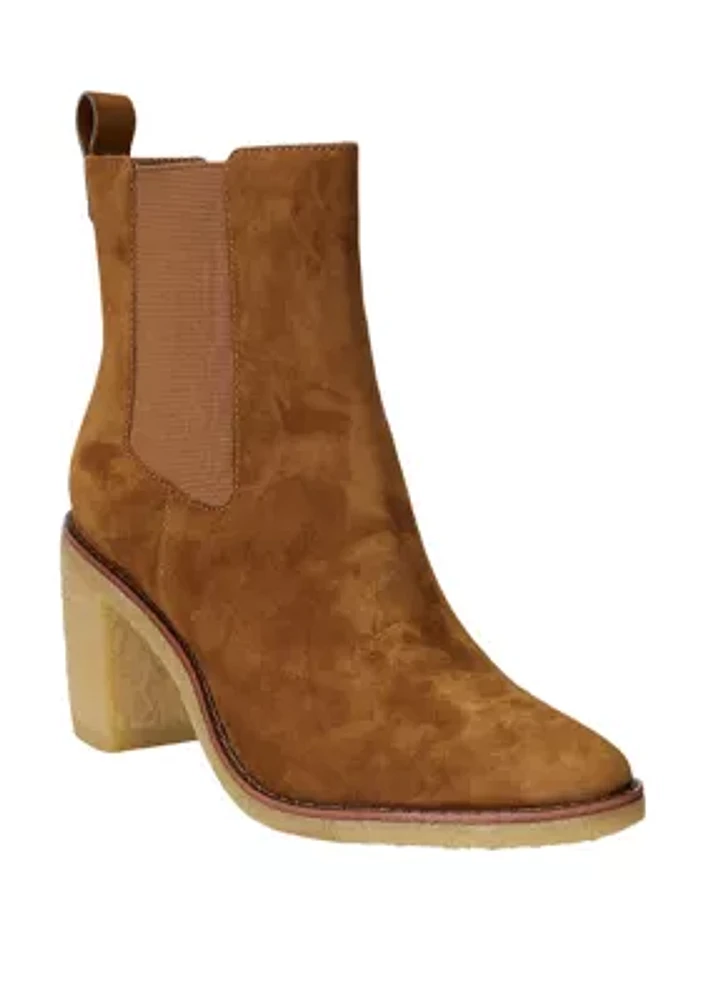 Marianna Water Repellent Suede Booties