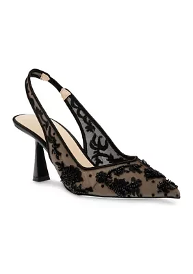 Nikki Embellished Slingback Pumps