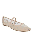Sienna Mesh Phinestone Flats