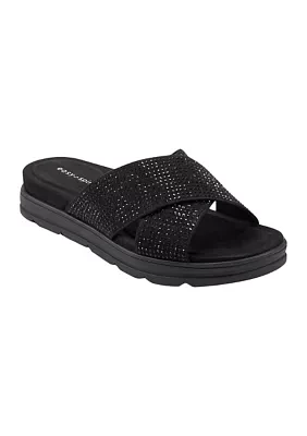 Stacy Casual Slip On Round Toe Sandals
