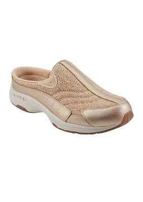 Traveltime Round Toe Casual Slip-on Mules
