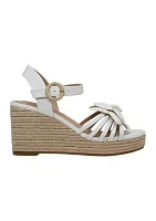 Riley Floral Wedge Sandals
