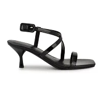 Hinell Square Toe Tapered Heel Dress Sandals