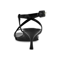 Hinell Square Toe Tapered Heel Dress Sandals