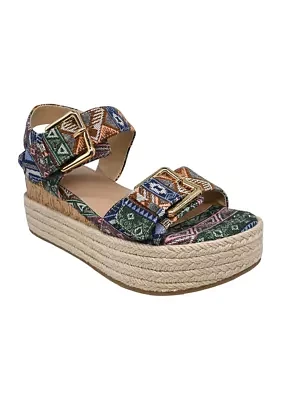 Harper Platform Wedge Sandals