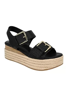 Harper Platform Wedge Sandals