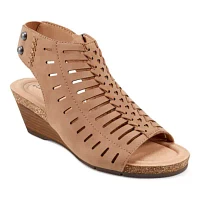 Hana Round Toe Laser Cut Dress Sandals