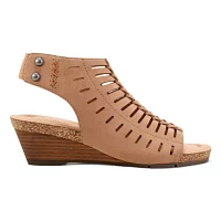 Hana Round Toe Laser Cut Dress Sandals