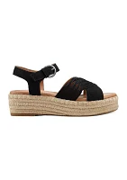 Hilda Open Toe Casual Platform Espadrille Sandals