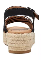 Hilda Open Toe Casual Platform Espadrille Sandals