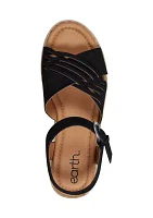 Hilda Open Toe Casual Platform Espadrille Sandals