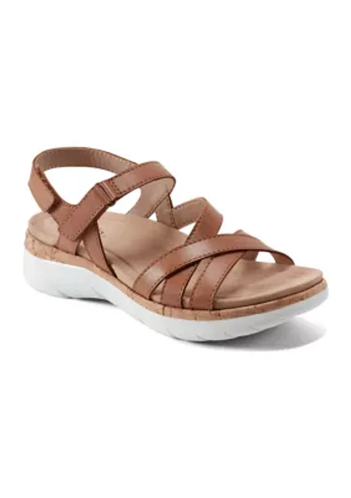 Rosie Open Toe Strappy Flat Casual Sandals