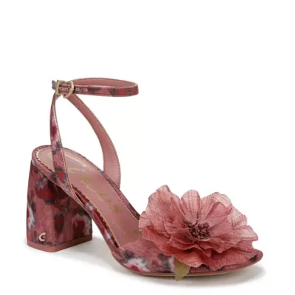 Aria Flower Heeled Sandals