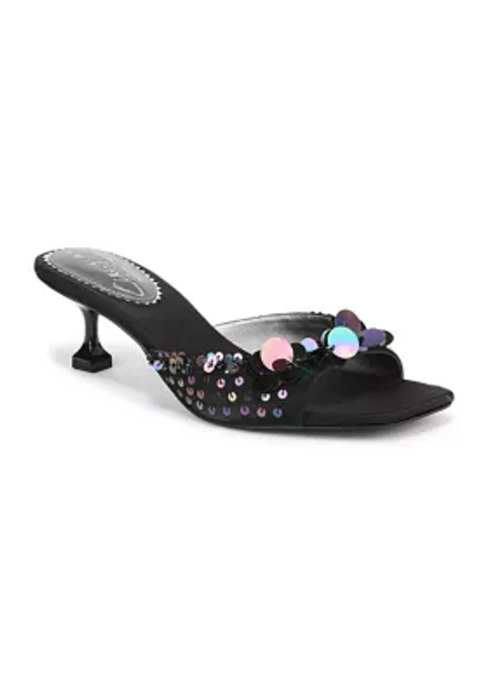 Juliana Kitten Heel Mule Sandals