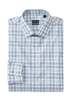 Men's Big Regular Fit Wrinkle Free Plaid Shirt