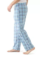 Yarn Dyed Woven Blue Check Pajama Pants