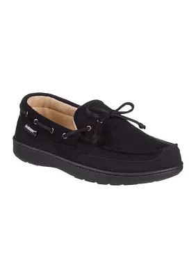 Water Repellent Recycled Microsuede Carter Boater Moccasins