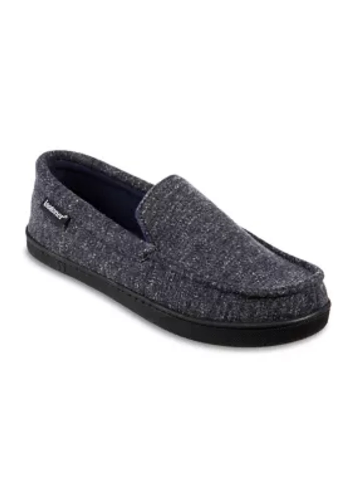 Heather Knit Preston Moccasin Slippers