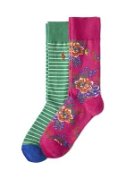 2-Pack of Printed Slack Socks 