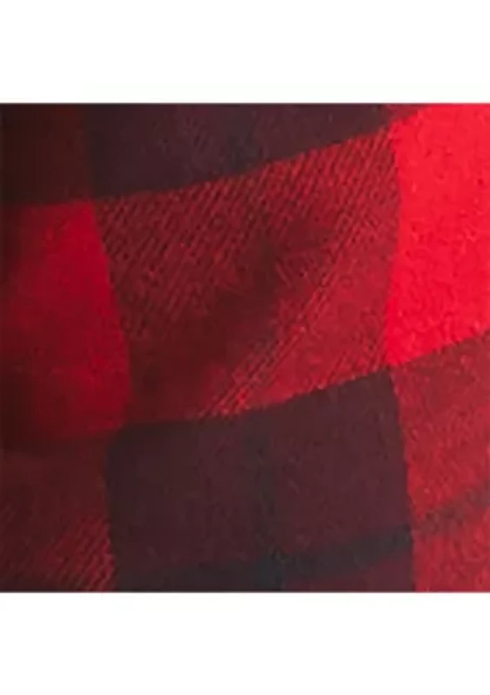 Sustainably Crafted Mixed Plaid Flannel Sleep Shirt