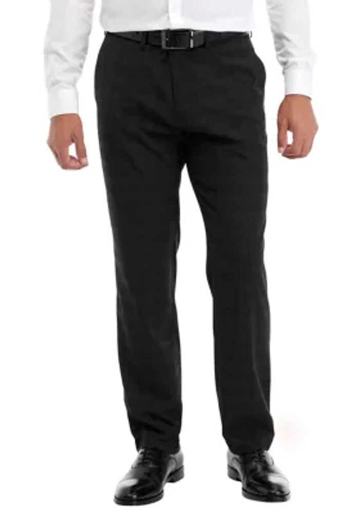 Crosshatch Plaid Dress Pants