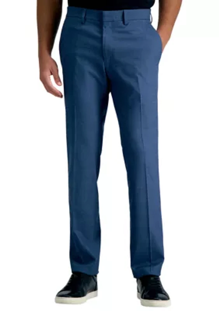 Slim Fit Sharkskin Windowpane Dress Pants