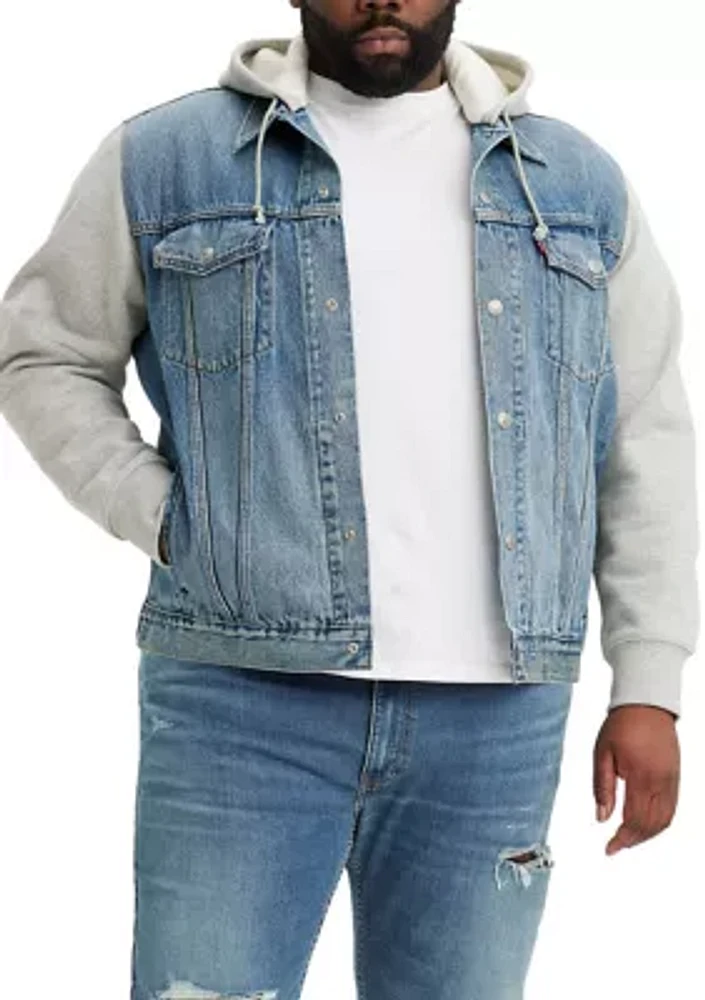 Men's Tall Hybrid Trucker Hoodie
