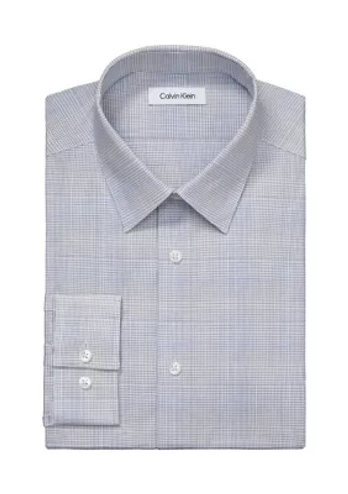 Slim Fit Steel Stretch Dress Shirt