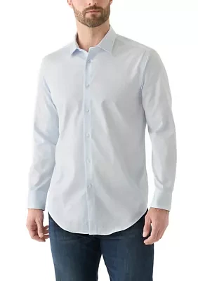 Refined Cotton Stretch Dress Shirt, Slim Fit