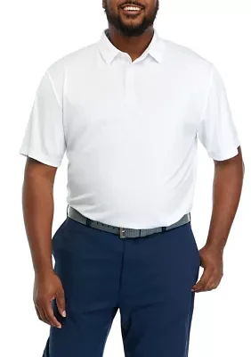 Big & Tall Short Sleeve Solid Airplay Polo Shirt