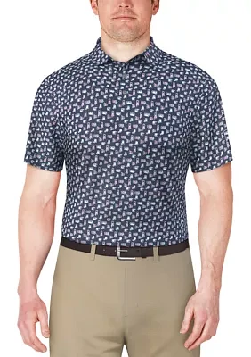 Short Sleeve Refreshments Printed Polo Shirt