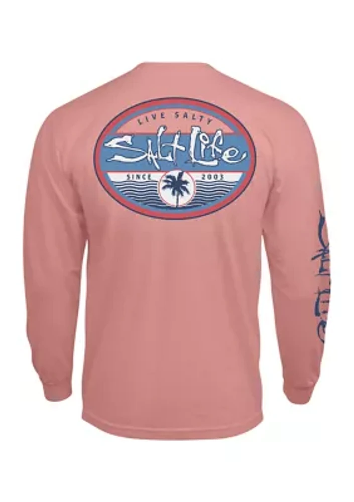 Long Sleeve Wavy Days Graphic T-Shirt