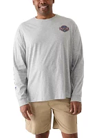 Men's Big Long Sleeve Easy Days Graphic T-Shirt