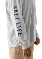 Men's Big Long Sleeve Easy Days Graphic T-Shirt