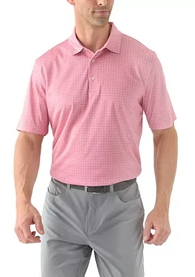 Men's Windmill Print Polo Shirt