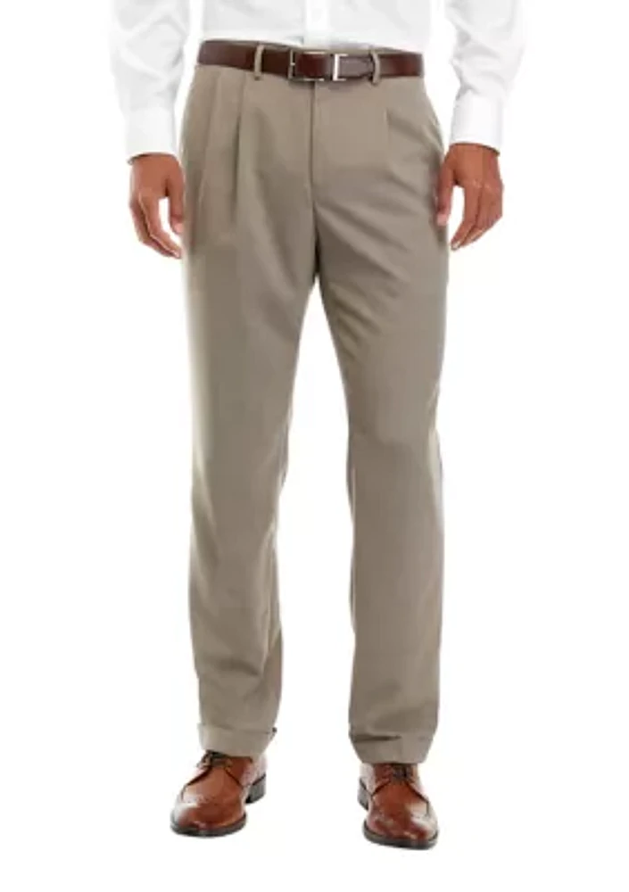 Men's Stretch Pleated Pants