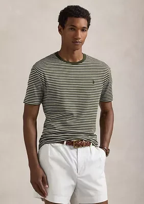 Classic Fit Striped Soft Cotton T-Shirt